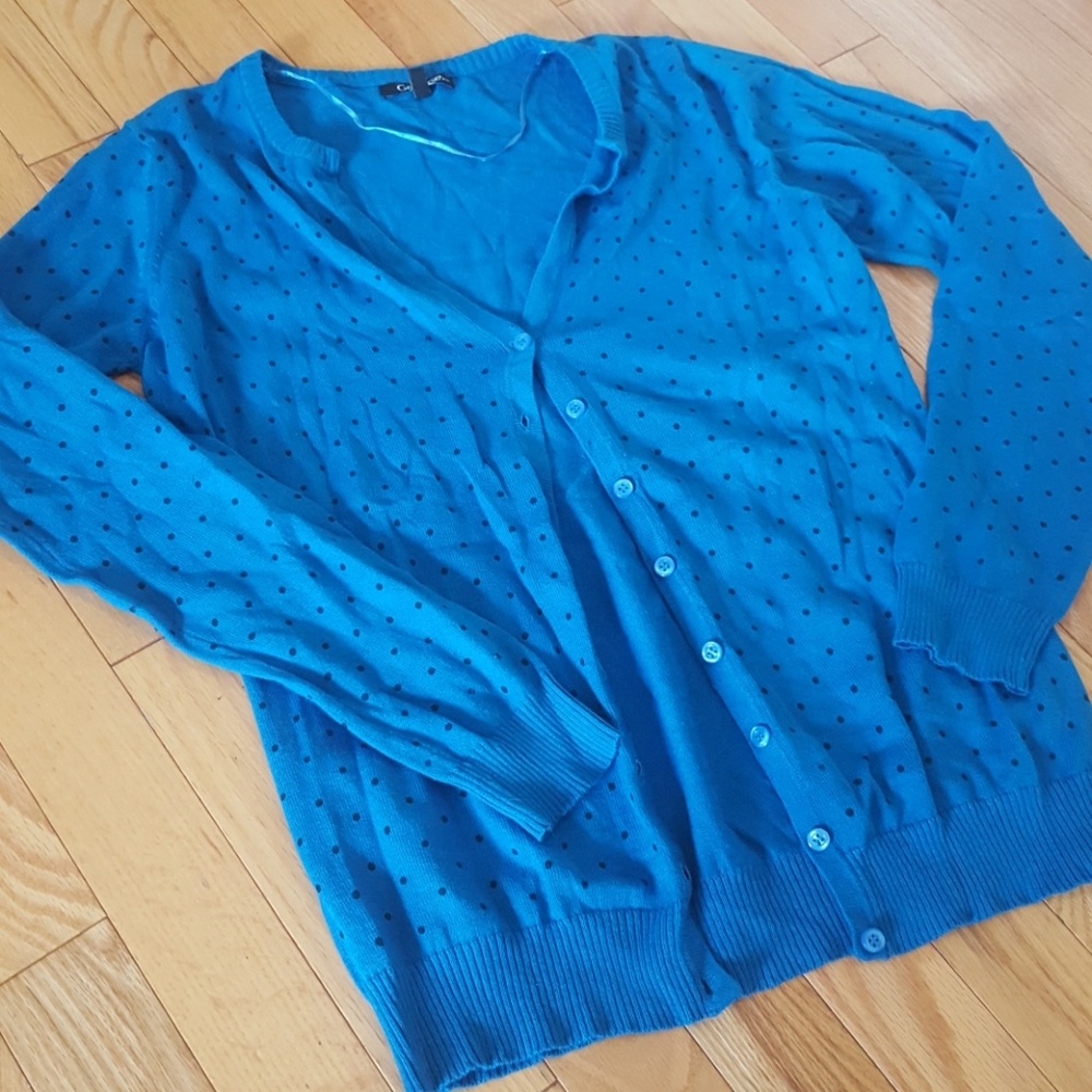 Blue Cardigan - L